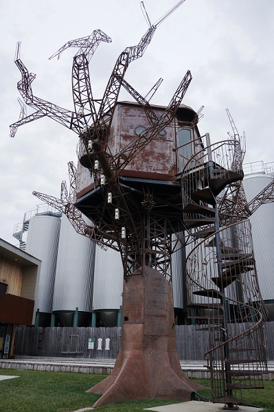 The Steampunk Tree House at Dogfish Head Brewery in Milton, Delaware