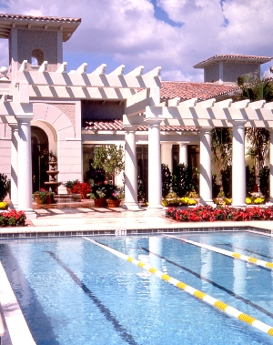 The Spa at the Breakers Lap Pool, Courtyard and Entrance