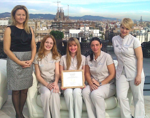 MAJESTICSPA Essential Moments team members (from left to right): Eva, Marta, Chelsea, Mireia, Ludmila